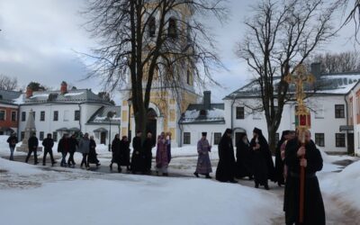 В Неделю Торжества Православия, 21 марта, в Коневском Рождество-Богородичном монастыре совершены праздничные богослужения.