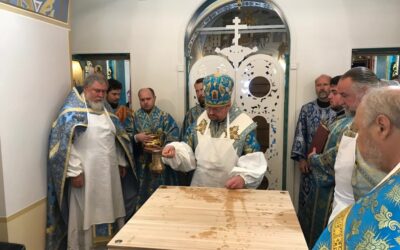 Великое освящение храма в честь Коневской иконы Божией Матери одноименного скита