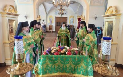 Праздник Входа Господня в Иерусалим  молитвенно встретили в Коневском монастыре