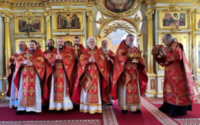 В Коневском монастыре совершены уставные богослужения в неделю Жен-мироносиц