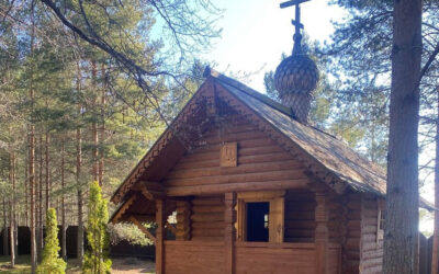 Божественная литургия в Борисоглебской часовне на острове Коневец